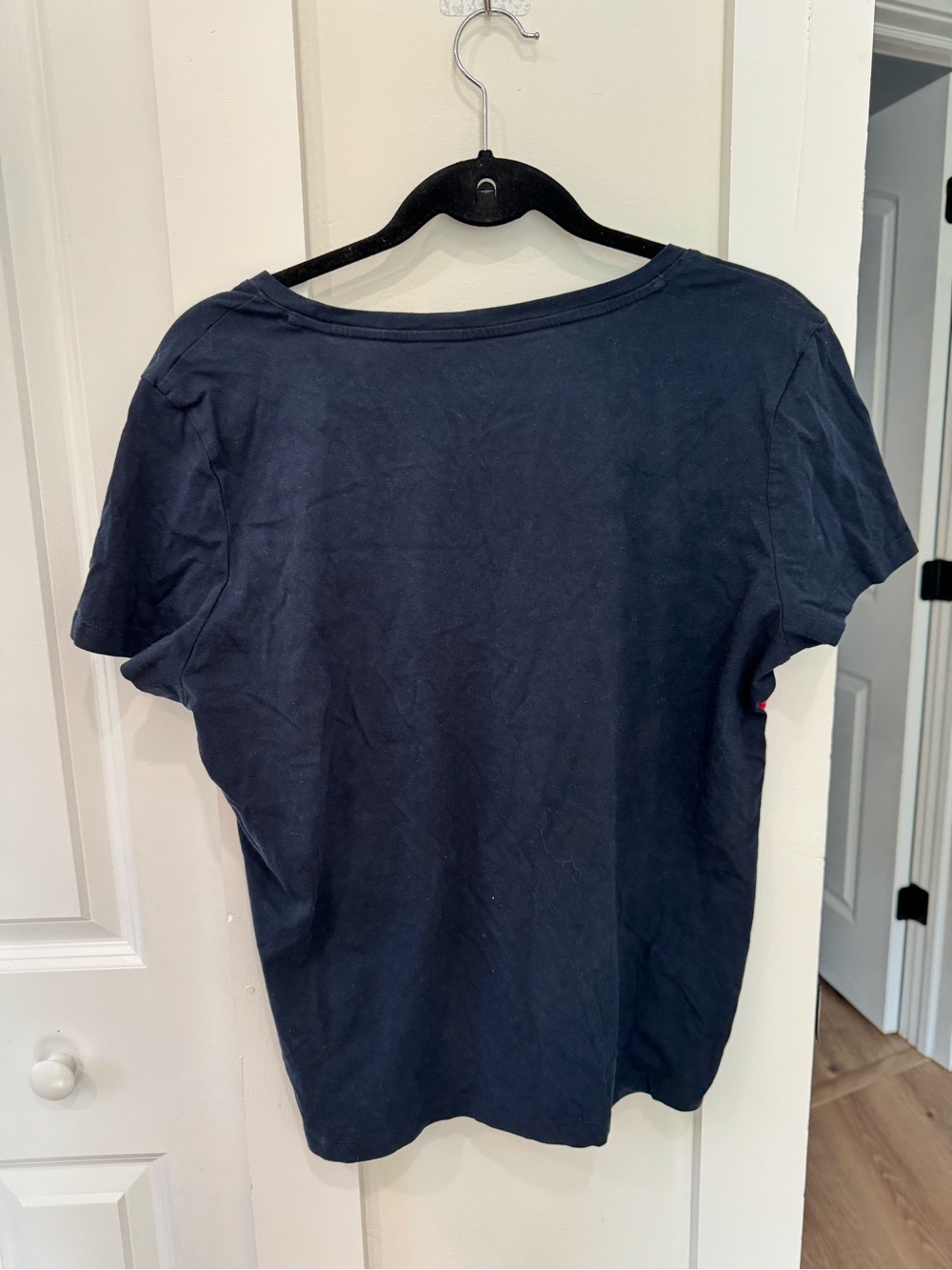 Tommy Hilfiger Navy, Red & White Colorblock Short Sleeve Tee - Picture 6 of 6